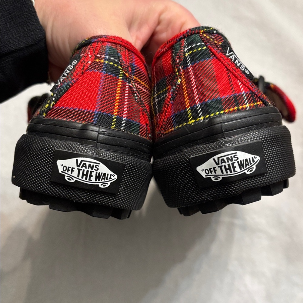 Vans Style 93 Red and Black Plaid - size 6 1/2 NWOB - Picture 7 of 7